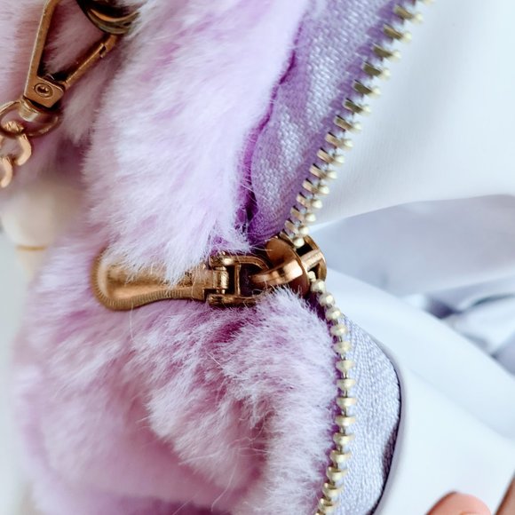 Kawaii Purple Plush Cute Rabbit Crossbody Bag/Backpack - Picture 9 of 13